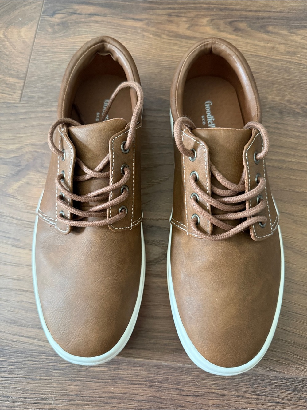 Casual Men's Brown Slip-On Loafer with White Sole
